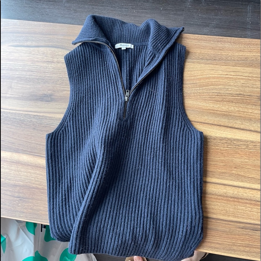 Madewell navy sweater vest